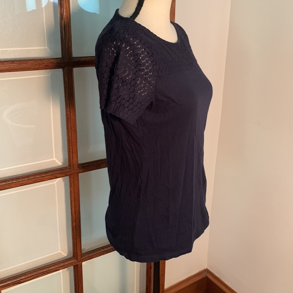 CLOSET CLEAN OUT Talbots Small Crochet Tee Shirt